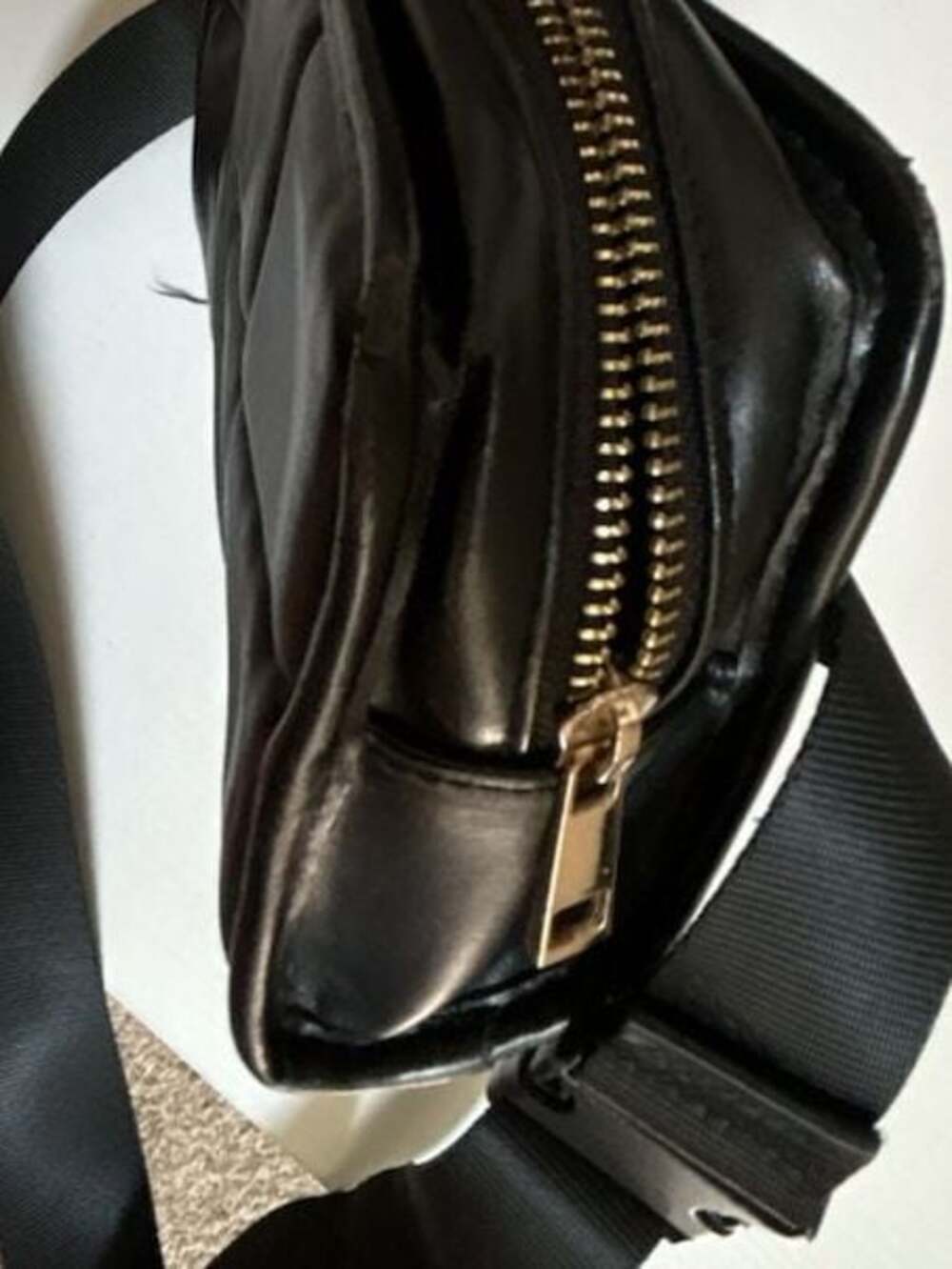 Amanda Uprichard Black Quilted Faux Leather Belt Bag - Picture 8 of 9